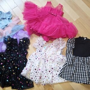 Pink Tulle Kids Costume Dress